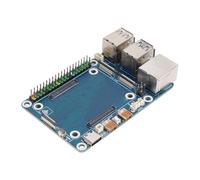 Jectse Placa Adaptadora para Compute Module 5, Puerto Gigabit Ethernet RJ45 con 2 Puertos USB 3.2 Gen1 y Puertos USB .0, Salidas 4K Duales, Conector de Sonido Integrado para
