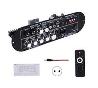 Jectse Placa Amplificadora de Subwoofer de 2.1 Canales, Placa Amplificadora de Potencia de Audio BT de 2.1 Canales, Amplificador BT 5.0, Amplificador HIFI Avanzado, para Altavoces de (BLACK)