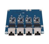 Jectse Placa Ethernet PCIe a 4 2,5G, Plug and Play sin Unidad con Chipset Realtek RTL8156, para Rasp Pi 5 y Montaje Inferior Superior