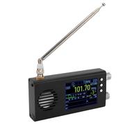 Jectse Receptor de Radio Digital Portátil, con el último Chip TEF6686, Pantalla LCD de 3.2in y Batería de 5000 MAh, Admite SW/CB/VHF/UHF, Tuning de Ancho de Banda (Black)