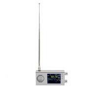 Jectse Receptor de Radio Digital Portátil, con el último Chip TEF6686, Pantalla LCD de 3.2in y Batería de 5000 MAh, Admite SW/CB/VHF/UHF, Tuning de Ancho de Banda (Silver)