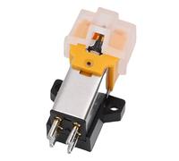 Jectse Reemplazo del Cartucho AT3600, Cartucho Imán en Movimiento con Material Cónico de Diamantes Premium, ABS Amarillo, Control de Alta Presión para una Buena Calidad de Sonido,