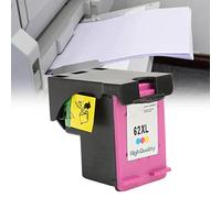 Jectse Reemplazo del Cartucho de Tinta, Cartucho de Tinta ABS de Alto Rendimiento Negro/Color para impresoras HP Officejet 200 250 5740 5741 5742 5744 5744 5745 8040 8045 H 62XLC Colorido