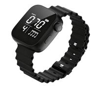 Jectse Reloj con Metrónomo Vibratorio, Reloj de Pulsera con Metrónomo para Guitarra, Violín, Piano, Práctica de Batería, Entrenamiento de Música, Entrenador de Tempo con Modo Deportivo (SILVER)