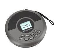 Jectse Reproductor de CD Portátil, Altavoz Dual USB BT, Reproductor de Discos Recargable, con Línea de Sonido de 3,5 Mm para Reproductores de CD de Automóvil para Viajes en Automóvil