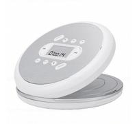 Jectse Reproductor de CD Portátil, Reproductor de Música de Disco, de CD Personal con Protección Antideslizante de 60 Segundos y Cable Auxiliar para Uso Doméstico en el Coche