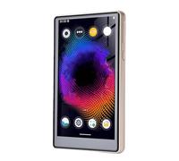 Jectse Reproductor MP3, Reproductor de Vídeo Musical, con Bluetooth, de Música con Altavoz HD Incorporado, Pantalla LCD de 1,8 Pulgadas, Sonido HiFi, Auriculares Incluidos, (Gold)