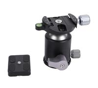 Jectse Rótula de Bola de Metal de 36 Mm, Rótula de Bola de Trípode con Capacidad de Carga de 8 Kg con Placa de Liberación Rápida de 1/4 de Pulgada, Rotación Panorámica de 360 Grados