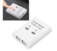 Jectse Selector de Conmutador USB 2.0, Concentrador de Conmutador USB Compartido Eficiente para que 2 Computadoras Compartan 1 Dispositivo de Impresora, con Funcionalidad Plug and Play