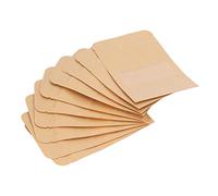 Jectse Sellado Sin Fugas 200 Piezas Bolsa de Pie Bolsa de Papel Kraft con Cremallera, Revelable 9x14 Cm con Ventana, para Café de Alimentos