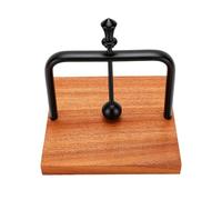 Jectse Servilletero de Madera, Soporte Cuadrado para Pañuelos con Barra Central de Metal, Elegante Dispensador de Servilletas para Restaurante, Cafetería, Hogar, Organizador de Servilletas de Mesa