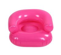 Jectse Sillón Inflable, sofá Inflable Suave y Cómodo de PVC para Uso en Interiores y Exteriores, con Diseño Liviano y Portátil para Dormitorio, Sala de Estar, Balcón (Pink)