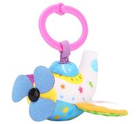 Jectse Sonajero de Mano para Vehículo de bebé, Sonajero de Tela Suave con Sonido Suave para Cochecitos y Cunas, Material Seguro y No Tóxico, para Niños Pequeños, Barco/coche/avión/cohete (El avión