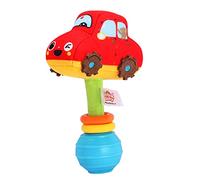 Jectse Sonajero de Mano para Vehículo de bebé, Sonajero de Tela Suave con Sonido Suave para Cochecitos y Cunas, Material Seguro y No Tóxico, para Niños Pequeños, Barco/coche/avión/cohete (campana de