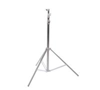 Jectse Soporte de Luz Resistente Soporte de Fotografía Extensible de 9,8 Pies de Luz Telescópico con Perilla de Bloqueo Giratorio Cojín de Resorte para Transmisión en Vivo de (Silver)