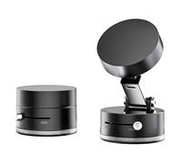 Jectse Soporte Magnético para Teléfono para Automóvil Soporte Universal para Teléfono para Automóvil con 20 Imanes N52 Succión Al Vacío Rotación de 360 ° para Tablero Oficina en (Black)