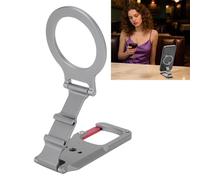 Jectse Soporte Magnético para Teléfono, Soporte Giratorio Plegable de Aleación de Aluminio con Diseño de de Montaña para Alineación Magnética Vertical Horizontal, Puerto de Zapata