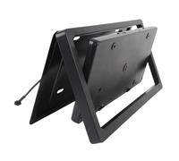 Jectse Soporte Negro para Marcos de Matrícula, Soporte para Matrícula de Coche, Cubierta con Tapa Negra, Previene Eficazmente la Deformación, Arañazos, Traqueteo, Universal