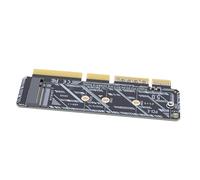Jectse Tarjeta Adaptadora M.2 SSD a PCIe, Adaptador PCIe 5.0 X16 para M.2 NVMe SSD, Adaptador Key a PCI Express, Compatible con 2230 2242 2260 2280, para Servidor 1U Plug and Play