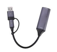 Jectse Tarjeta de Captura de Video 4K, Interfaz Multimedia HD USB 3.0 Tipo C con Estándares UVC UAC para Grabación de Transmisión de Juegos, Salida 1080P 60 Hz Distancia de Entrada de