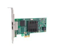 Jectse Tarjeta de Red Gigabit, Adaptador Ethernet PCI Express 2.0 X1 de Dos Puertos RJ45 con Controlador T2 para Servidores de Escritorio