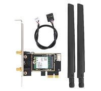 Jectse Tarjeta de Red Inalámbrica de Doble Banda, 1730Mbps PCIe WiFi 6 9260NGW 5.0, con Antena de Alta Ganancia 8DBi, para 10 OS