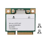Jectse Tarjeta de Red PCI Express, Adaptador de Red Inalámbrico PCIE WiFi 6 3000Mbps, 802.11ax/AC 2.4G 5Ghz Tarjeta de Red Gigabit Tarjeta WiFi Plug and Play, para Win Linux