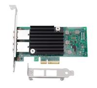 Jectse Tarjeta de Red PCIe de 10 GB, Adaptador Ethernet con Dos Puertos RJ45 Compatible con el Chip X550AT2 y PCI Express 3.0 X4, para, VMware y Server.