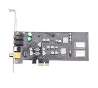 Jectse Tarjeta de Sonido PCIE, HiFi Profesional con DAC Duales y Controladores de Auriculares, Soporte para Controlador Maestro CM108AH, ES9018K2M SABRE32 DAC, Salida Digital Coaxial