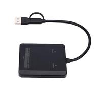 Jectse Tarjeta de Vídeo USB, Convertidor VHS A Digital con Entrada Dual USB A y C, Convierte Señales AV Analógicas A HD 1080P para Reproductores de DVD VCR y Videocámaras