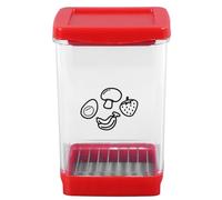 Jectse Taza para Rebanadas de Frutas, Cuchillas de Acero Inoxidable, Taza para Cortar Verduras, Cortador de Alimentos, Caja para Cortar Huevos, Fresa, Utensilio de Cocina Multifuncional, Picadora de