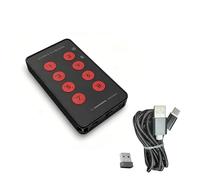 Jectse Teclado con Personalizable, 8 Teclas Programables con Triple Conectividad USB 2.4G BT, para Juegos, Trabajo, Control Industrial, Enseñanza Multimedia