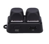 Jectse Teclado de 2 Teclas, Teclado Mecánico para Juegos USB Bluetooth con Retroiluminación RGB y Personalización de Software para Ganar
