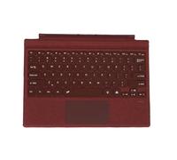 Jectse Teclado Inalámbrico, Cubierta de Tipo Retroiluminación de 7 Colores con Múltiples Gestas Touchpad Fit For Surfaces Pro 3, 4, 5, 6, 7, 7+ Tableta Portátil (Wine Red)