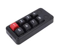 Jectse Teclado Mecánico Intercambiable en Caliente Programable, Teclado de 8 Teclas con Cable, Haga en Copiar Paste Eliminar, Número Portable Pad para Wins XP 7 8 10, para OS (Black)