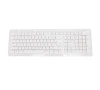 Jectse Teclas de Teclado Mecánico Portugués Brasileño de 110 Teclas, Teclas Transparentes para Teclados 61-108, Retroiluminadas, Fácil Instalación y Limpieza (White)