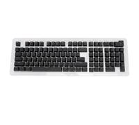 Jectse Teclas de Teclado Mecánico Portugués Brasileño de 110 Teclas, Teclas Transparentes para Teclados 61-108, Retroiluminadas, Fácil Instalación y Limpieza (Black)