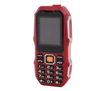 Jectse Teléfono Celular para Personas Mayores Desbloqueado HD de 1,77 Pulgadas, Teléfono con Llave Grande para Personas Mayores, Admite Tres Tarjetas SIM, Admite Redes 2G, FM, (Rojo)