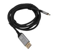 Jectse USB C Al Cable de la Pantalla de Visualización, Soporte 16K 60Hz 8K 120Hz 4K 240Hz 40Gbps Tipo Unidireccional T To DisplayPort 2.1 Cable para Laptop, Tableta, Teléfono, 2m /