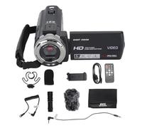 Jectse Videocámara con Cámara de Video, 5MP 16X Zoom Digital 1080P HD Pantalla TFT LCD de 3 Pulgadas Cámara de Vlogging de Visión Nocturna con Micrófono Control Remoto Soporte para