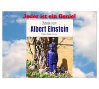 Jeder ist ein Genie! Zitate von Albert Einstein (Wandkalender 2026 DIN A2 quer), CALVENDO Monatskalender: Die weisen Sprüche eines genialen Wissenschaftlers, ergänzt mit passenden Fotografien