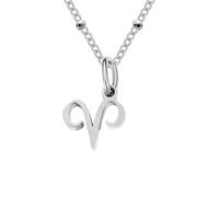JEDTAKCT Collar De Constelación De Aries, Colgante De Signo De Estrella Con Cadena De Cuentas Redondas Ajustable, Joyería De Astrología Celestial Del Horóscopo, Joyería De Cumpleaños Del Zodíaco Para