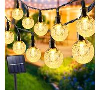 JEDWKFA Guirnaldas Luces Exterior Solar, Luces Solares LED Exterior Jardin, Guirnalda Luces Solar, 12M 60 LED, 8 Modos, Luces Solares Exterior, Para Jardines, Patios, Terrazas, Fiestas