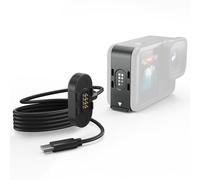 Jeebel Tapa de Carga Magnética, Kit de Tapa de Batería y Cable USB-C para GoPro Hero 9/10/11/12/13 Black, Resistente al Agua y a la Nieve, Soporte de Carga de Repuesto para Accesorios GoPro