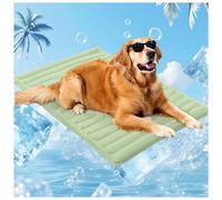 Jeeeun 2025 New Large Dog Cooling Mat - Portable & Washable Pet Cool Pad for Home & Outdoor, Non-Slip Keep Cooling Bed for Dogs & Cats (Green,Large)