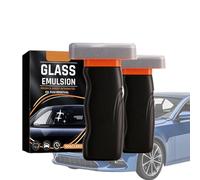 Jeeeun 2026 New Handheld Car Glass Oil-Film Remover, Windshield Cleaner Emulsion Kit for Clear View & Safe Driving (2 pcs)