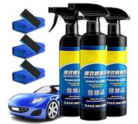 Jeeeun 3 in 1 Car Coating Spray, Quick Effect Coating Agent, Waterless Wash Wax Polish, Hydrophobic Spray with Nano Technology for High Gloss Shine & Long Lasting Paint Protection, 17.6 oz (3PC)