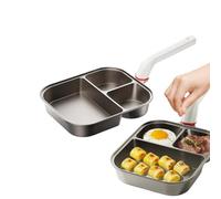 Jeeeun 3-In-1 Cup-Shaped Large Capacity Pan, Nonstick Titanium Ceramic Omelette Skillet Pancake Pan, Save Time Making Breakfast