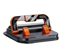 Jeeeun 360 Rotation Phone Holder Car - Horizontal & Vertical Adjustable, Secure Suction Cup for All Smartphones (Orange)