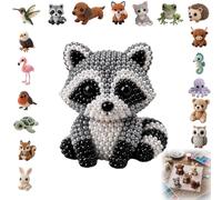 Jeeeun 3d Beaded Animal Kit, Tiny 3d Beaded Animal Diy Craft Kit With Colorful Beads And Instructions For Adults Teens Beginners (#P)